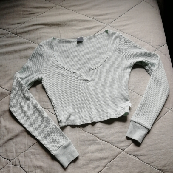 Aritzia | Tops | Tna Waffle Scoop Neck 